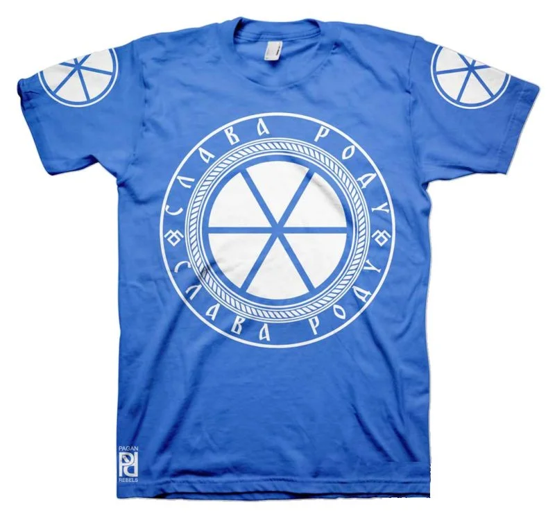 Svetovid Святовит Slavic Four-Headed God Of War Slava Rodu T-Shirt - Image 4