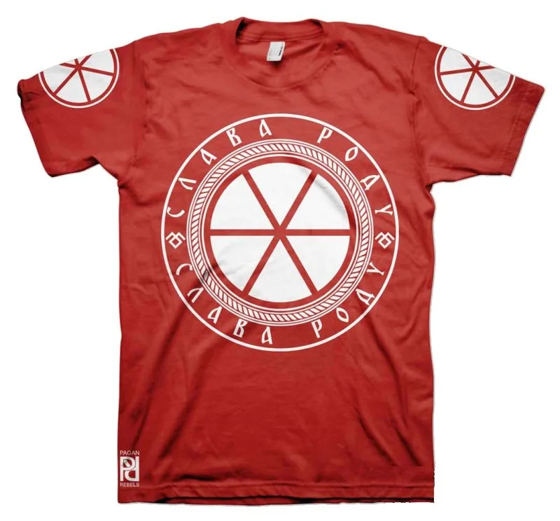 Svetovid Святовит Slavic Four-Headed God Of War Slava Rodu T-Shirt - Image 6