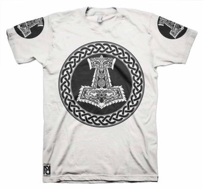 Alternative view of Celtic Thor Hammer Crusher Norse Viking Ragnarok T-Shirt