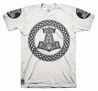 Alternative view of Celtic Thor Hammer Crusher Norse Viking Ragnarok v2 T-Shirt