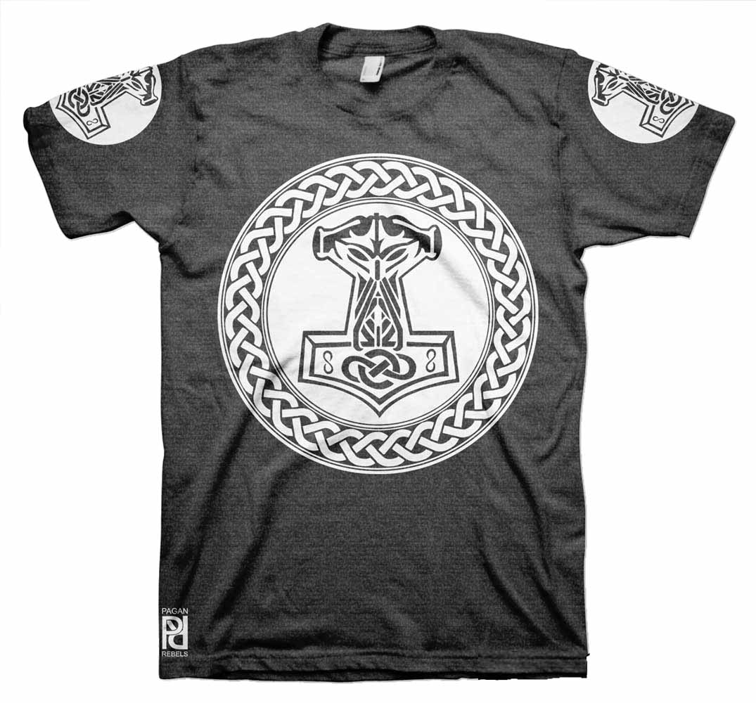 Heathens Thor Hammer Norse Viking Ragnarok T-Shirt - PAGAN REBELS