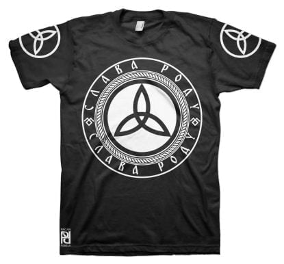 Triglav Триглав Slavic Three-Headed God of Prophecy Slava Rodu T-Shirt