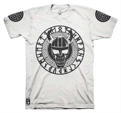 Alternative view of Triquetra Shield Norse Thor Rune Viking Ragnarok T-Shirt
