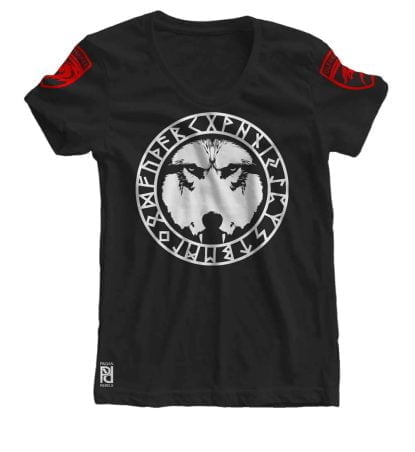 Ulfhednar Rune Wolf Elite Warriors Viking Ragnarok Women T-shirt