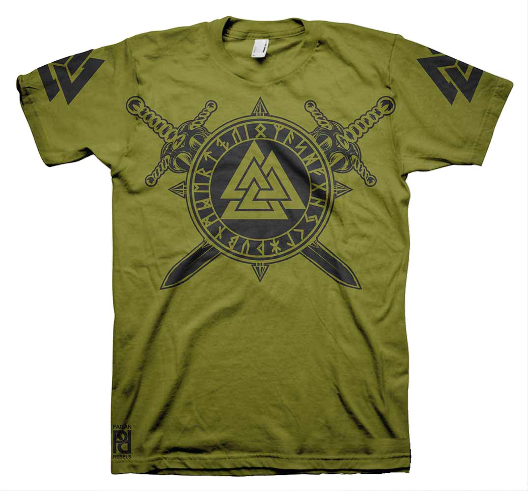 Vikings T-Shirt Valknut Odin Warriors Tee | See You in Valhalla - TheNorseWind Black / 2XL