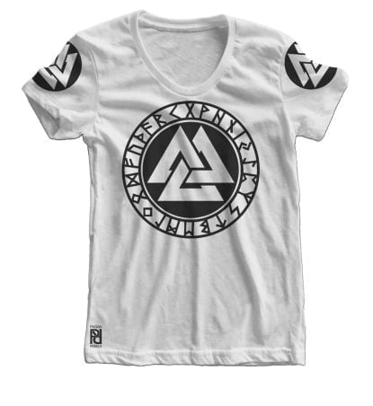 Alternative view of Valknut Rune Warriors Heathens Viking Ragnarok Women T-shirt