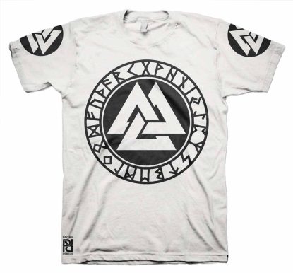 Alternative view of Valknut Rune Warriors Heathens Viking Ragnarok T-Shirt