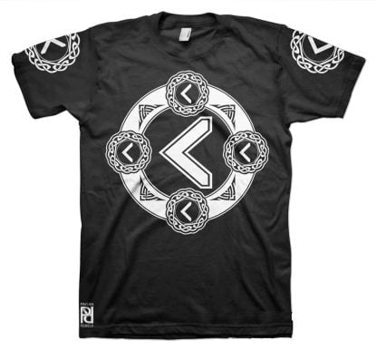 Kenaz Viking Magic Rune Of Health Valkyrie T-Shirt