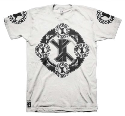 Alternative view of Wendehorn Viking Magic Rune Of Life and Death Valkyrie T-Shirt