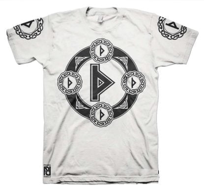 Alternative view of Thurisaz Viking Magic Rune Of Force Valkyrie T-Shirt