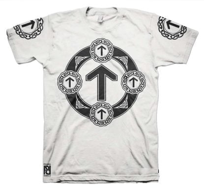 Alternative view of Tyr Tiwaz Viking Magic Rune Of Justice Valkyrie T-Shirt