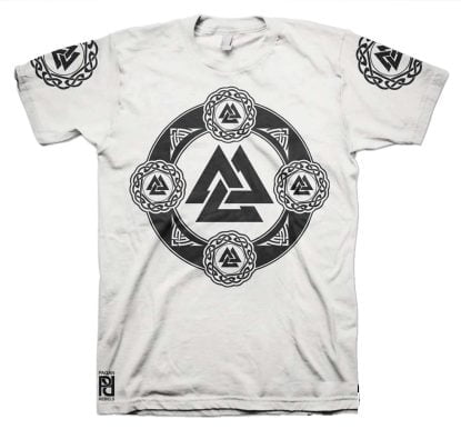 Alternative view of Valknut Viking Magic Rune Of Slain Valkyrie T-Shirt