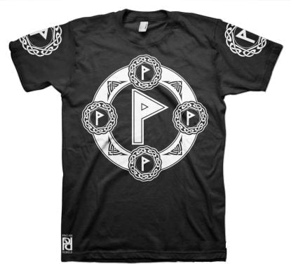 Wunjo Viking Magic Rune Of Harmony Valkyrie T-Shirt