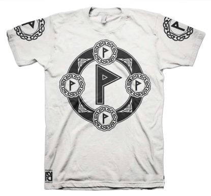 Alternative view of Wunjo Viking Magic Rune Of Harmony Valkyrie T-Shirt