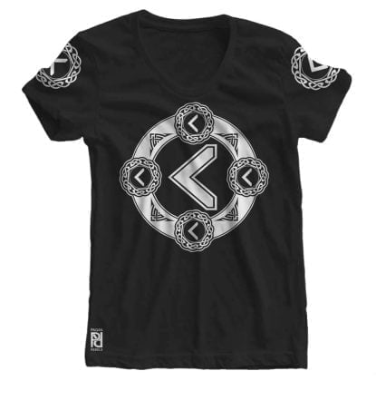 Kenaz Viking Magic Rune Of Health Valkyrie  Women T-shirt
