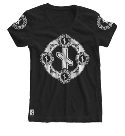 Nauthiz Viking Magic Rune Of Resistance Valkyrie Women T-shirt