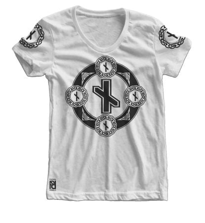 Alternative view of Nauthiz Viking Magic Rune Of Resistance Valkyrie Women T-shirt