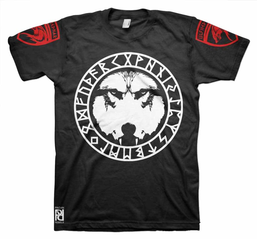 Ulfhednar Rune Wolf Elite Warriors Viking Ragnarok T-Shirt - PAGAN REBELS