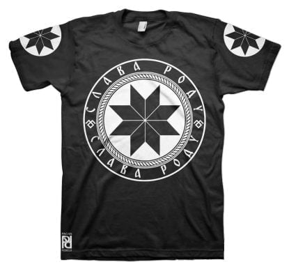 Крест Сварога Svarog Cross Star Symbol Slava Rodu T-Shirt