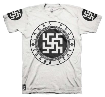 Alternative view of Одолень Tрава Against Spell Symbol Slava Rodu T-Shirt