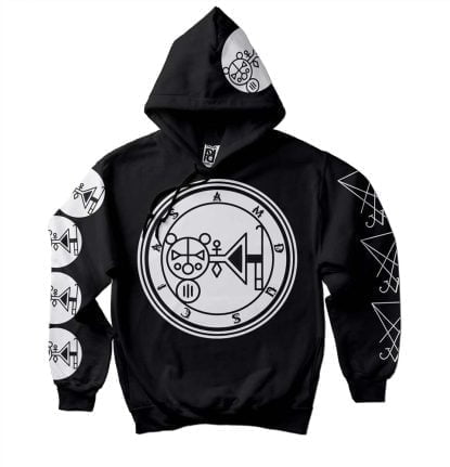 Amdusias Ars Goetia Demon Seal Hell Pentagram Occult Hoodie
