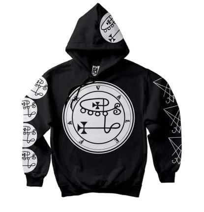Valefar Ars Goetia Demon Seal Hell Pentagram Occult Hoodie