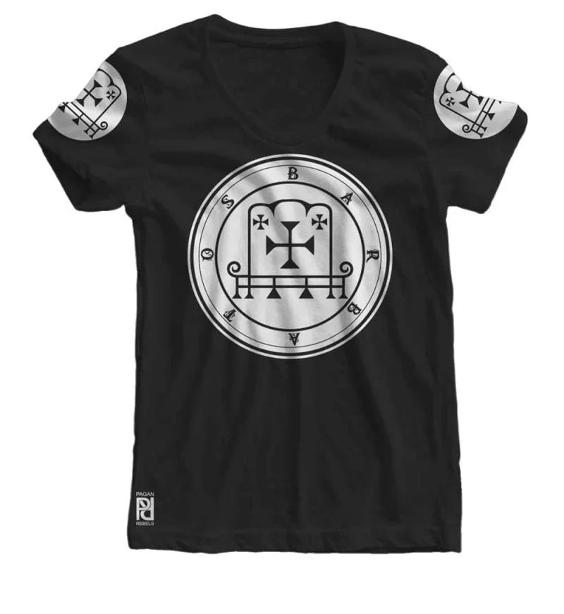 Barbatos Ars Goetia Demon Seal Hell Pentagram Occult Women T-shirt