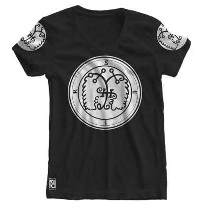 Seir Ars Goetia Demon Seal Hell Pentagram Occult Women T-shirt