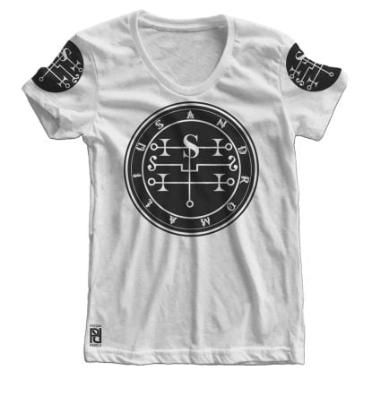 Alternative view of Andromalius Ars Goetia Demon Seal Hell Pentagram Occult Women T-shirt