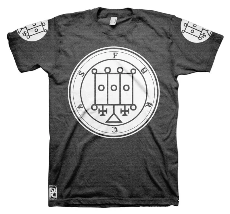 Furcas Ars Goetia Demon Seal Hell Pentagram Occult T-Shirt - Image 11