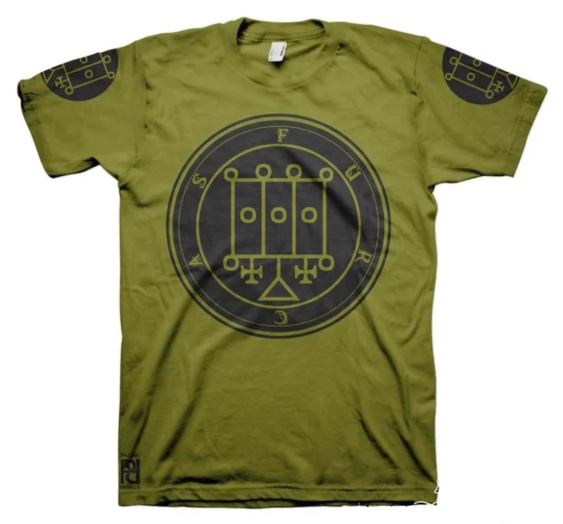 Furcas Ars Goetia Demon Seal Hell Pentagram Occult T-Shirt - Image 20