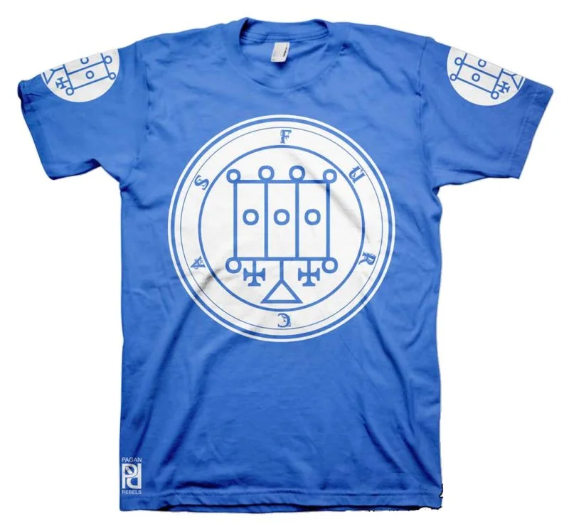 Furcas Ars Goetia Demon Seal Hell Pentagram Occult T-Shirt - Image 4