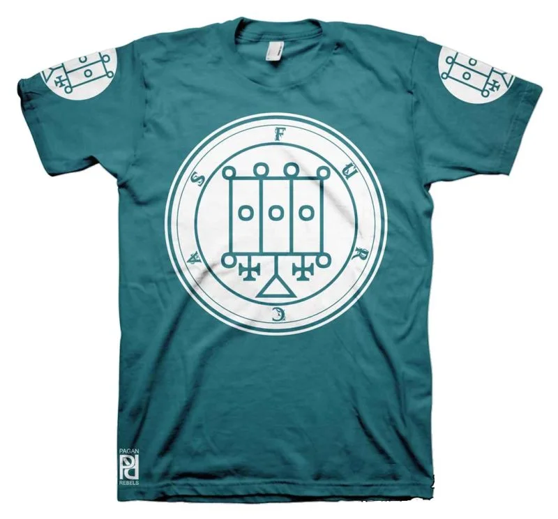 Furcas Ars Goetia Demon Seal Hell Pentagram Occult T-Shirt - Image 9