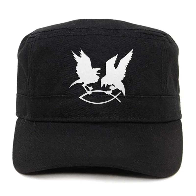 Huginn and Muninn Army Military Cadet Style Cotton Cap