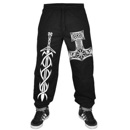Helm of Terror Awe Viking Mjolnir Sweatpants