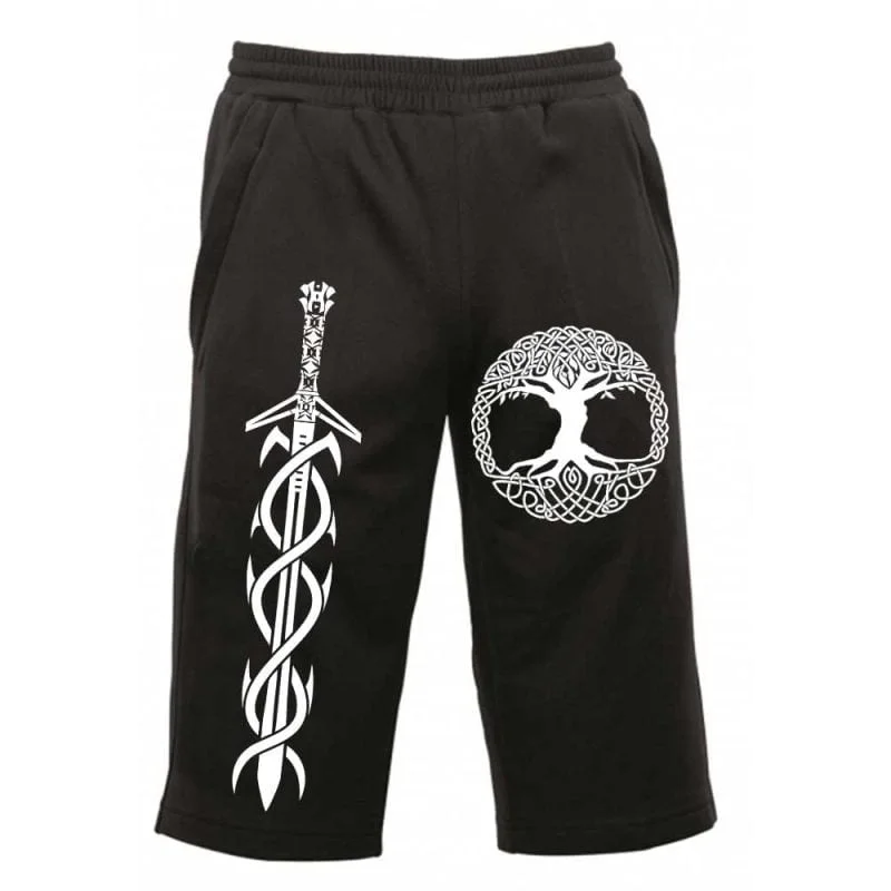 Yggdrasil Asgard Tree of Life Norse Viking Valhalla 3/4Ths Shorts