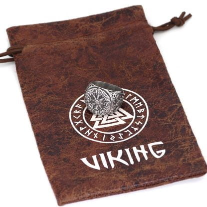 Alternative view of Helm Of Awe Nordic Viking Massive Heavy Stainless Steel Ring