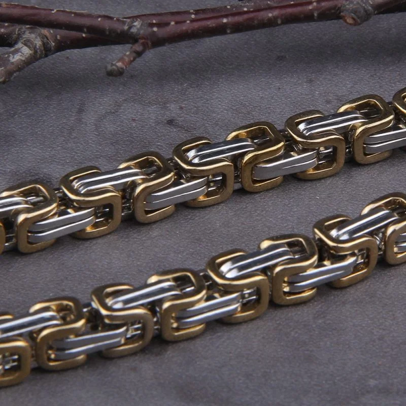Fenrir Wolf Head Viking Nordic Mjolnir Stainless Steel Thor Hammer Necklace - King Chain - Image 7