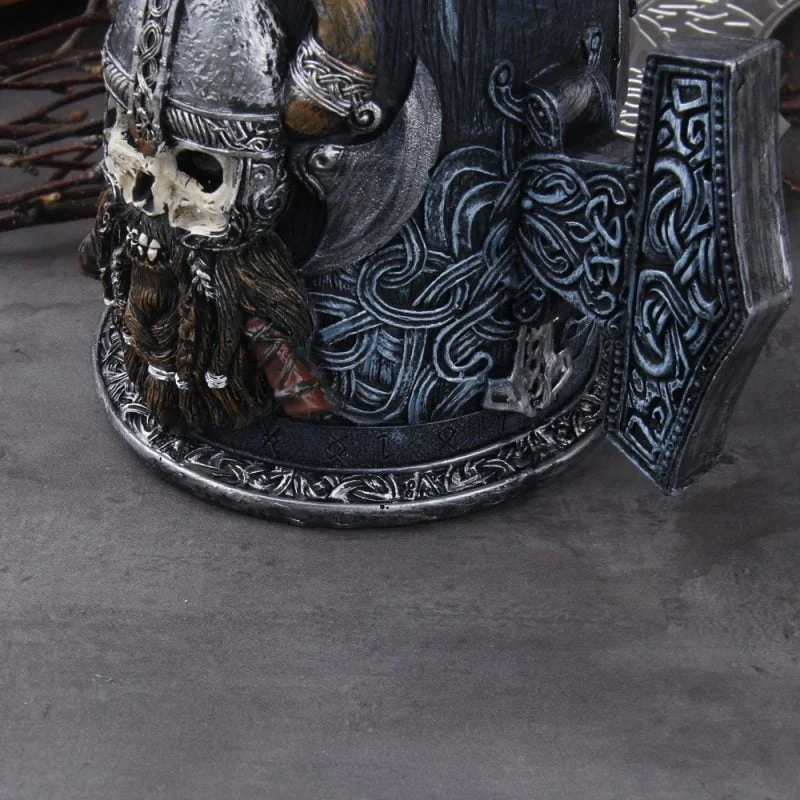 Danegeld Tankard Mug With Stainless Steel Insert Resin Skull Viking Coffee Beer Mugs Cup - Image 6