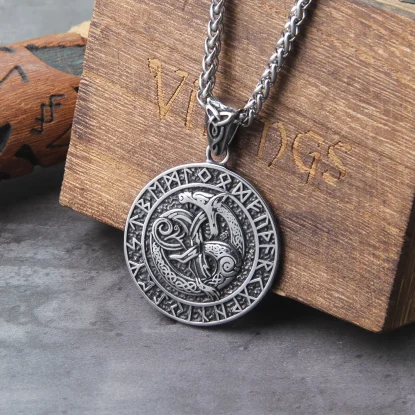 Jörmungandr Necklace Viking Antique Handmade Norse Pendants